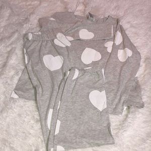 Heart pjs set